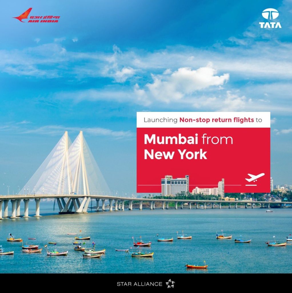 Mumba-New York flights are resumed by Air India