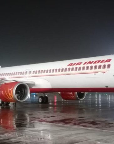 Air India airline's new Airbus A321 Neo