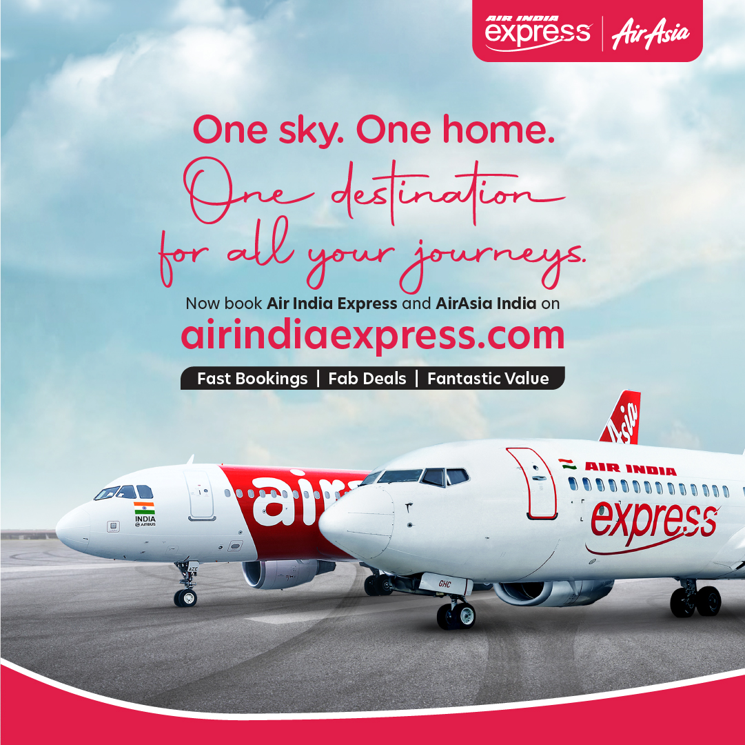 Air India Express & Air Asia India - One Sky, One Home, One Destination