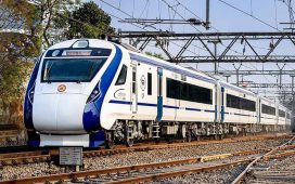 Vande Bharat Express, formerly known as Train 18, Indian Railways.