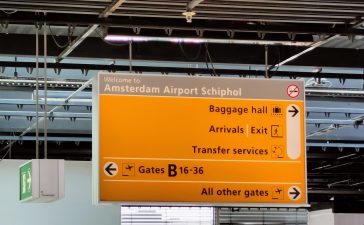 Amsterdam Airport, Netherlands.
