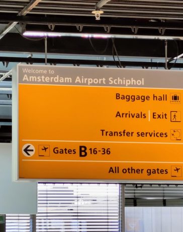 Amsterdam Airport, Netherlands.
